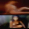 Naked woman driving