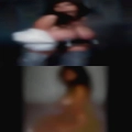 Naked woman massage man