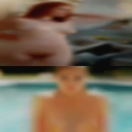 Naked woman giving oral