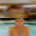 Naked woman giving oral