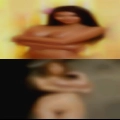 Black nude woman