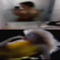 Nude woman and adult breast